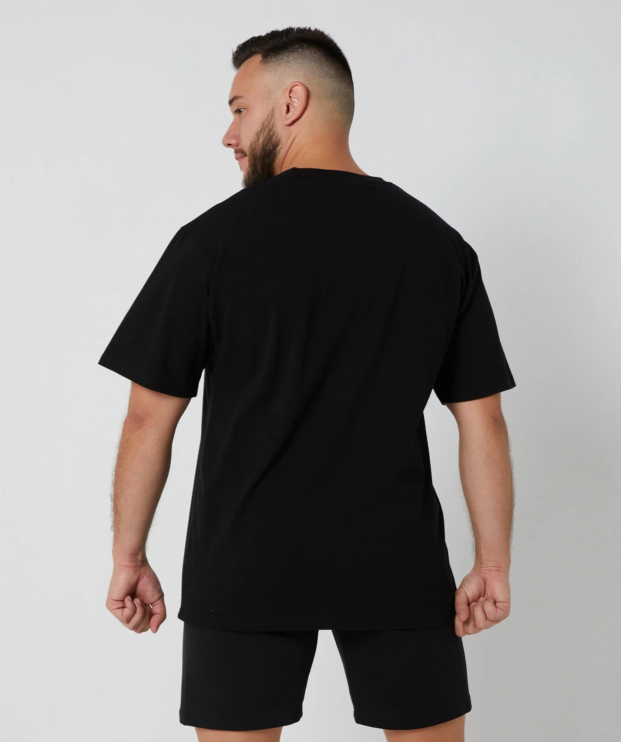 Oversized Pump Tee Black/White