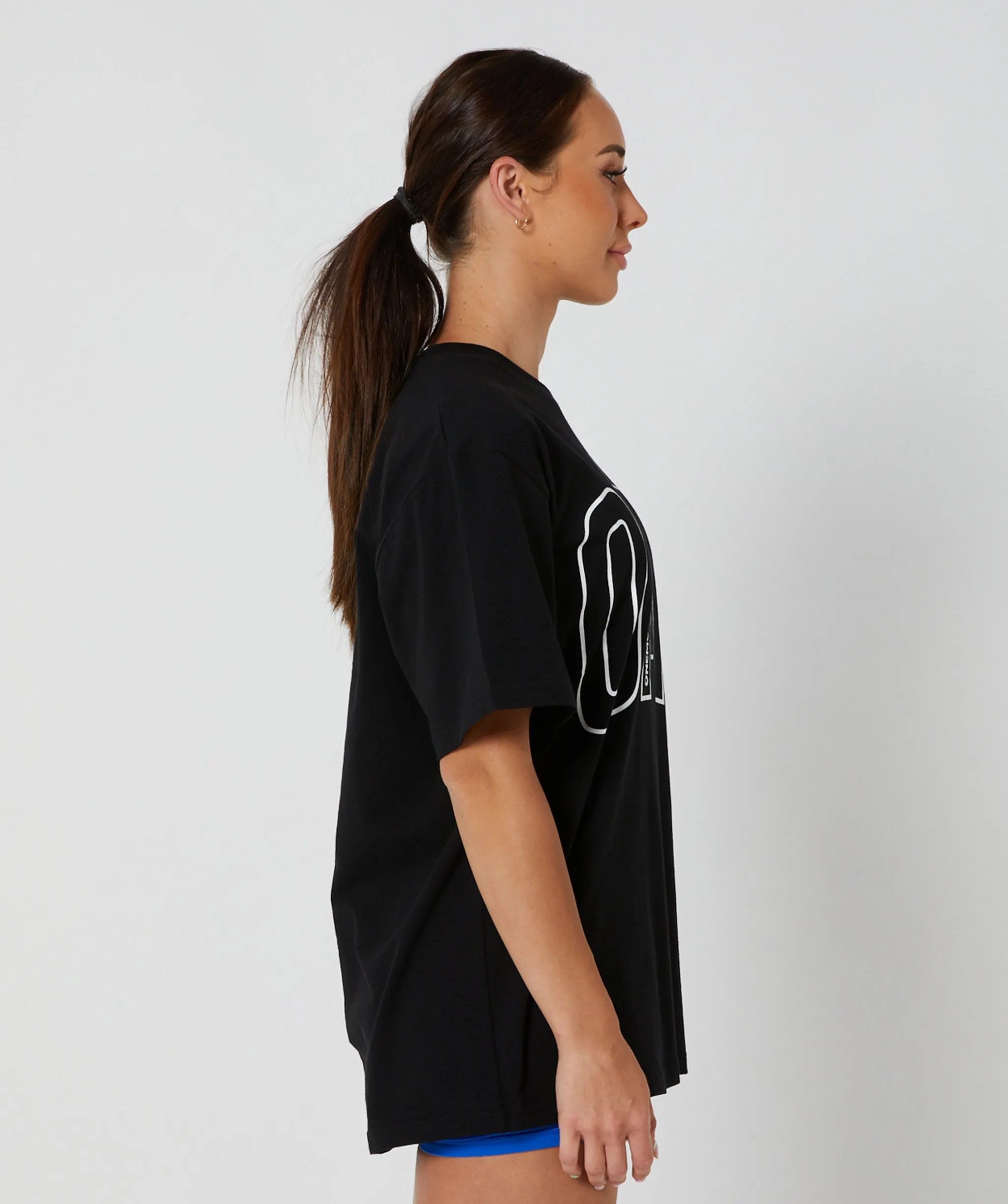 Oversized Pump Tee Black/White