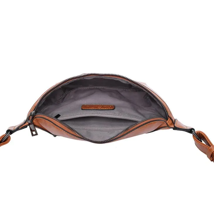 Roger Real Leather Summer Waist Bag Gold