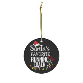 Running Coach Ornament, Santa's Favorite Running Coach