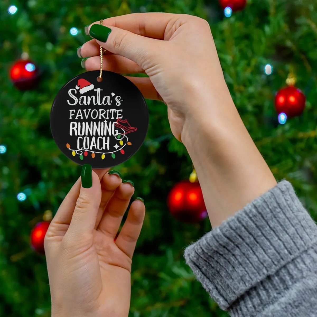 Running Coach Ornament, Santa's Favorite Running Coach