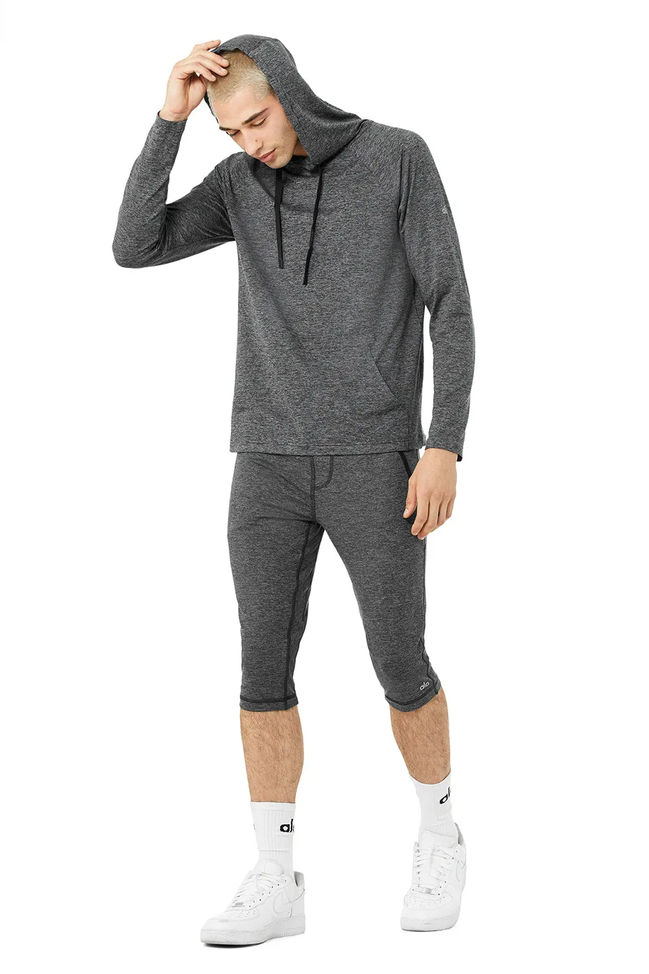 The Conquer Hoodie - Graphite Marl