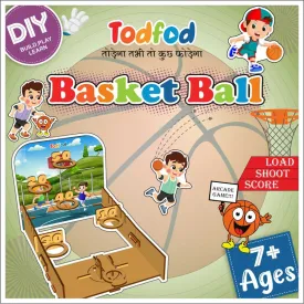 TodFod Wooden SELF Building Basketball Mind Exercise Toy for Kids| Learning Toys for Children| Indoor Games | Basketball