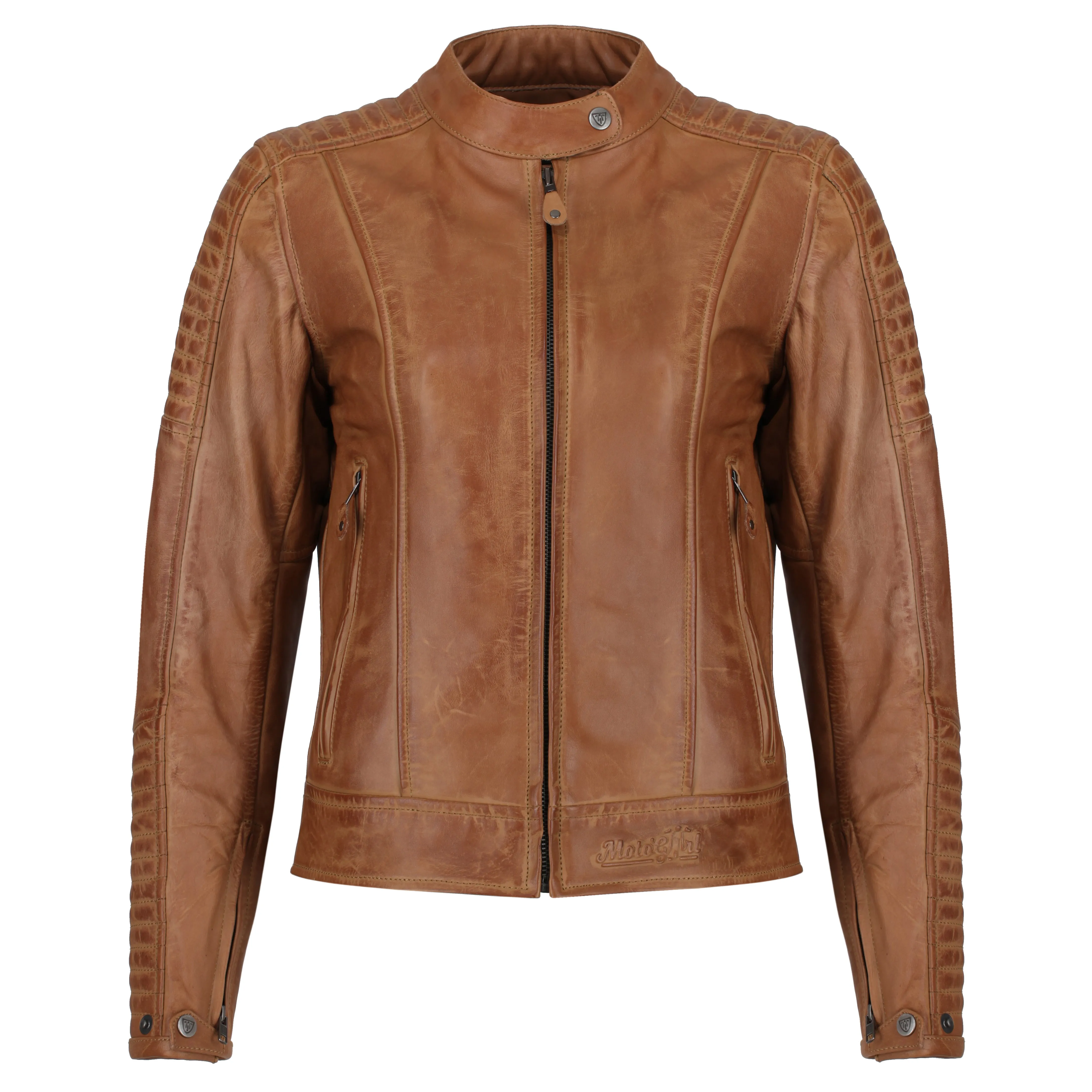 Valerie Camel Leather Jacket