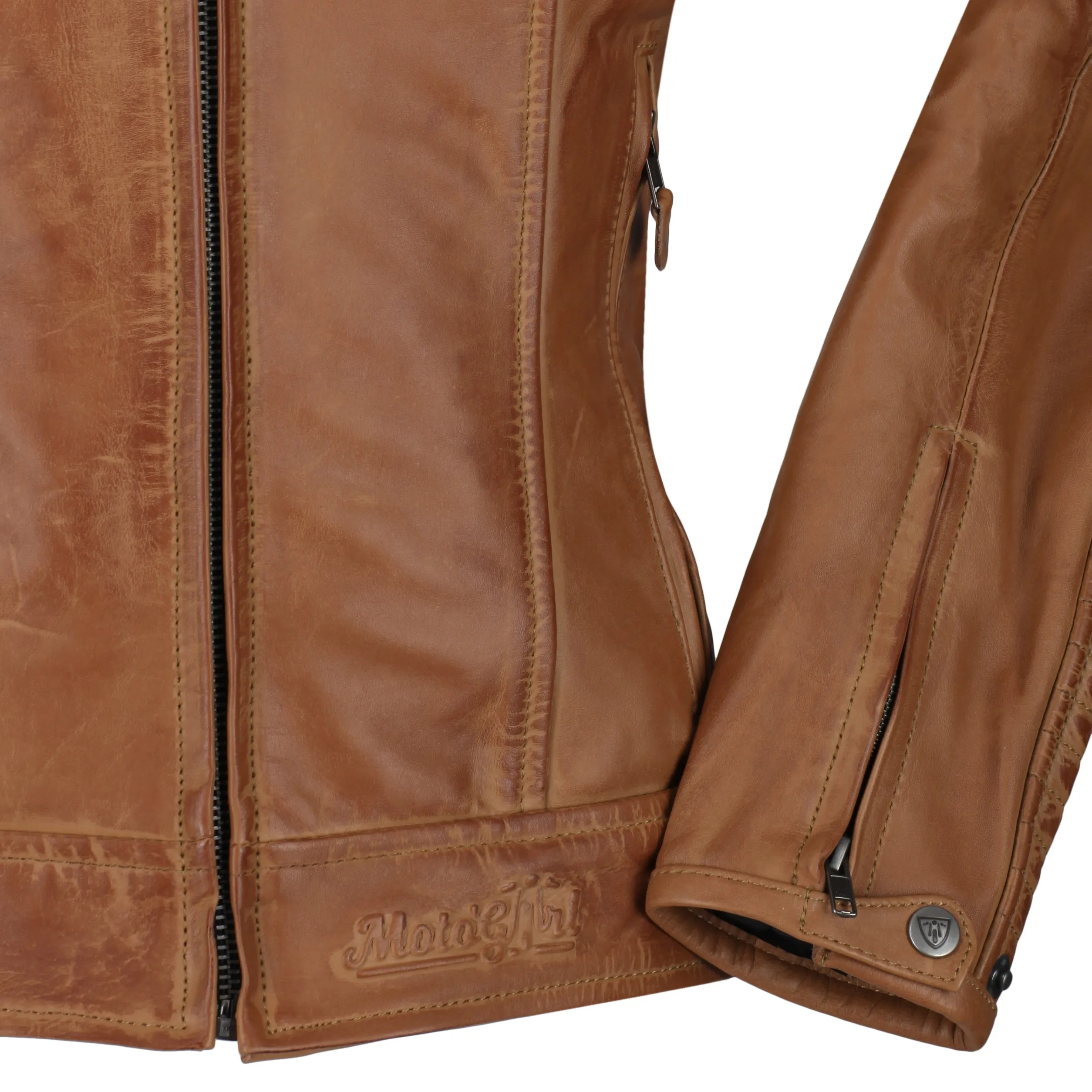 Valerie Camel Leather Jacket