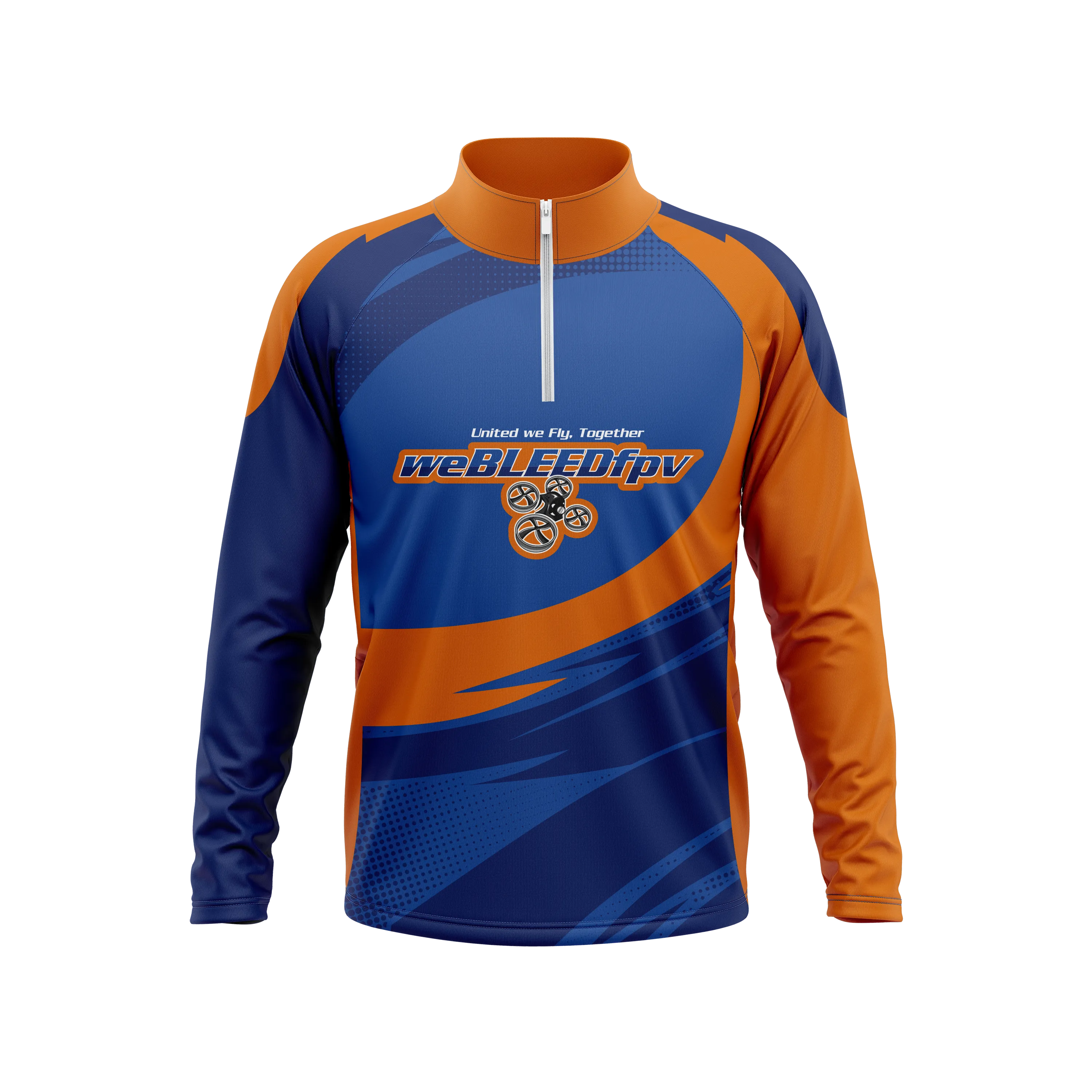 weBLEEDfpv Team Quarter Zip Pullover