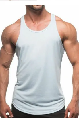 Workout Fit Sleeveless Tshirt White